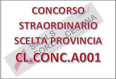 Immissioni in ruolo personale docente a.s 2021/22 c.d.c. A001 - SCELTA PROVINCIA