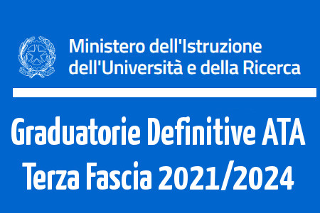 Personale ATA - Pubblicazione graduatorie definitive 3^fascia