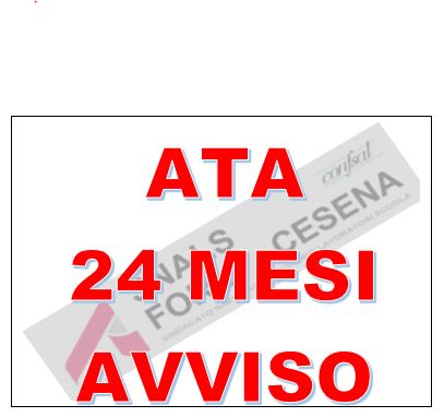 ATA 24 MESI - AVVISO ATA 24 MESI - AVVISO
