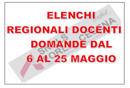 COSTITUZIONE DEGLI ELENCHI REGIONALI A.S. 2026/2027 COSTITUZIONE DEGLI ELENCHI REGIONALI A.S. 2026/2027