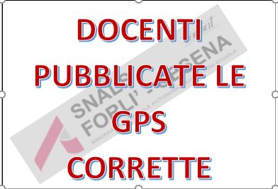 PUBBLICATE IN DATA 02/09/2021 LE RETTIFICHE ALLE GRADUATORIE GPS