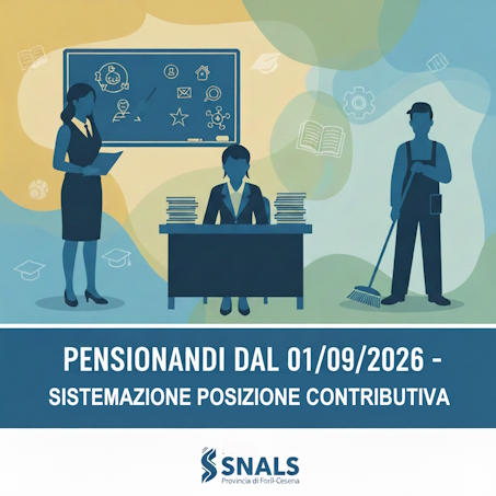 PENSIONANDI SCUOLA 01/09/2026: CONTROLLARE AVVENUTA SISTEMAZIONE POSIZ. ASS.VA PENSIONANDI SCUOLA 01/09/2026: CONTROLLARE AVVENUTA SISTEMAZIONE POSIZ. ASS.VA