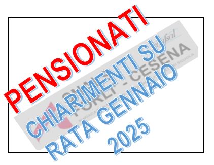 PENSIONATI-CHIARIMENTI SU RATA DI GENNAIO 2025