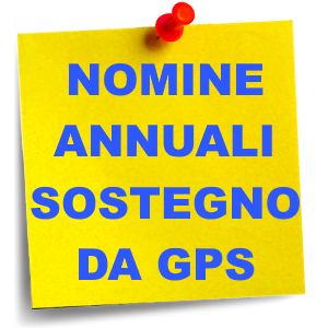 GPS SOSTEGNO-NOMINE FINALIZZATE AL RUOLO