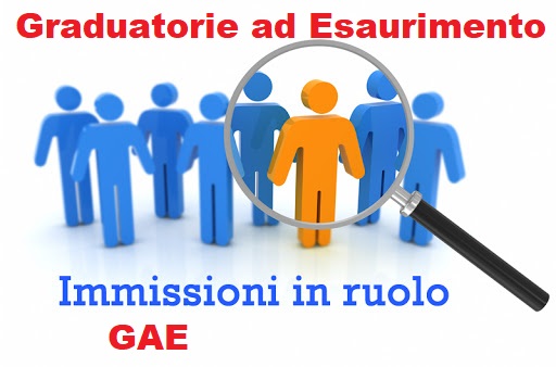 GAE Immissioni in ruolo personale docente INFANZIA-PRIMARIA-CL.CONCORSO A046 da GAE