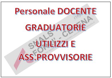 Pubblicazione graduatorie provvisorie utilizzi e AP docenti - a.s. 2021/22